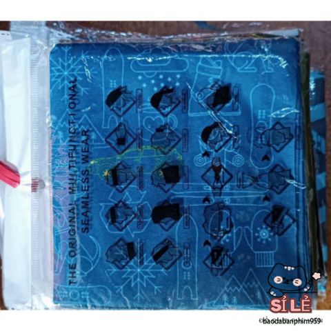 Khăn Phượt Đa Năng Tiện Ích - Phụ Kiện Ngoài Trời Đa Chức Năng, Dễ Dàng Biến Hóa Kiểu Dáng, Chất Liệu Cotton Thoáng Khí