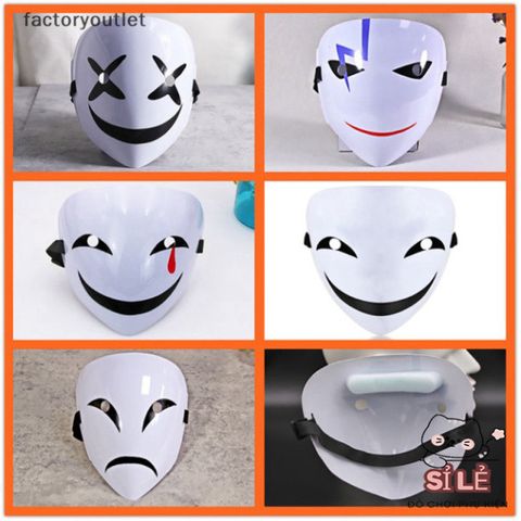 Mặt Nạ Cosplay Đạn Đen - Phong Cách Trắng Đen Độc Đáo Cho Hóa Trang Anime - Công Cụ Thiết Yếu Cho Fan Hâm Mộ