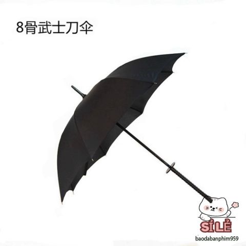 Ô Dù Katana Chiến Binh - Ô Che Mưa Thiết Kế Giả Kiếm Nhật Bản 16 Nan Màu Đen, Bền Bỉ và Thời Trang