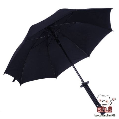 Ô Dù Katana Chiến Binh - Ô Che Mưa Thiết Kế Giả Kiếm Nhật Bản 16 Nan Màu Đen, Bền Bỉ và Thời Trang