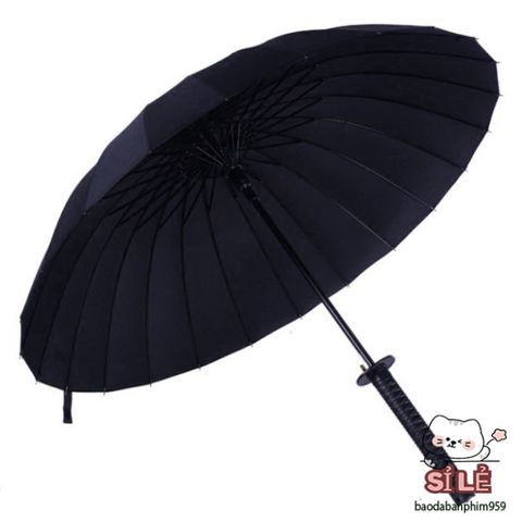 Ô Dù Katana Chiến Binh - Ô Che Mưa Thiết Kế Giả Kiếm Nhật Bản 16 Nan Màu Đen, Bền Bỉ và Thời Trang