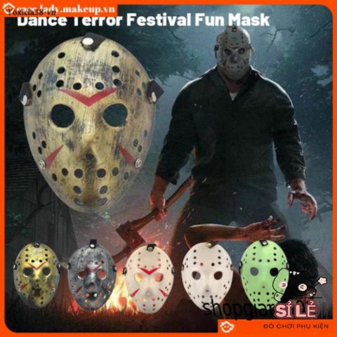 Mặt nạ Halloween Freddy vs Jason - Phụ kiện hóa trang ma quái cho bữa tiệc và lễ hội, chất liệu nhẹ và thoải mái