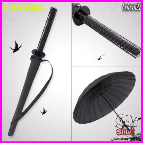 Ô Dù Nhật Bản Katana - Ô Che Mưa Nắng Hình Kiếm Samurai Thời Trang, Chắc Chắn, Phong Cách Độc Đáo, Dành Cho Người Yêu Thích Văn Hóa Nhật Bản