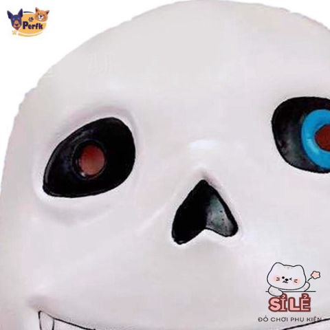 Mặt nạ Cosplay Undertale Sans - Phụ kiện Halloween và Lễ Hội Độc Đáo, Đồ Trang Trí Mardi Gras, Chất Liệu Cao Su Bền Bỉ