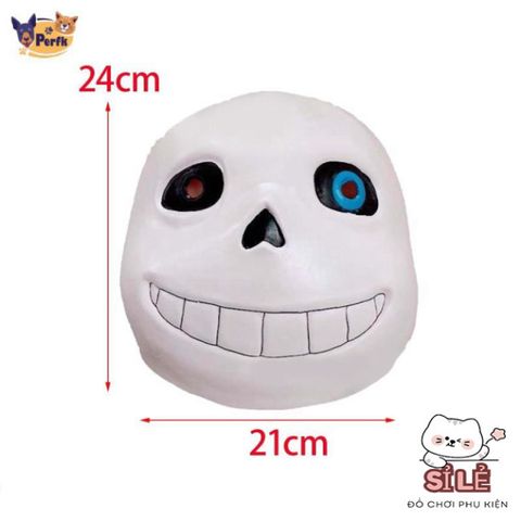 Mặt nạ Cosplay Undertale Sans - Phụ kiện Halloween và Lễ Hội Độc Đáo, Đồ Trang Trí Mardi Gras, Chất Liệu Cao Su Bền Bỉ