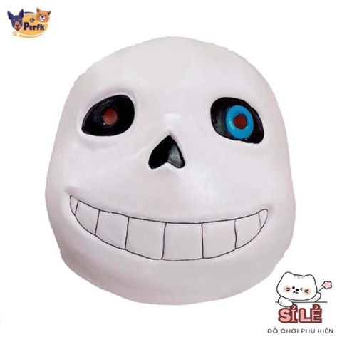 Mặt nạ Cosplay Undertale Sans - Phụ kiện Halloween và Lễ Hội Độc Đáo, Đồ Trang Trí Mardi Gras, Chất Liệu Cao Su Bền Bỉ