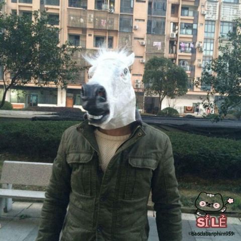 Mặt Nạ BoJack Horseman Hóa Trang - Phụ Kiện Cosplay Cho Nam Nữ, Thú Vị Cho Halloween và Tiệc Tùng