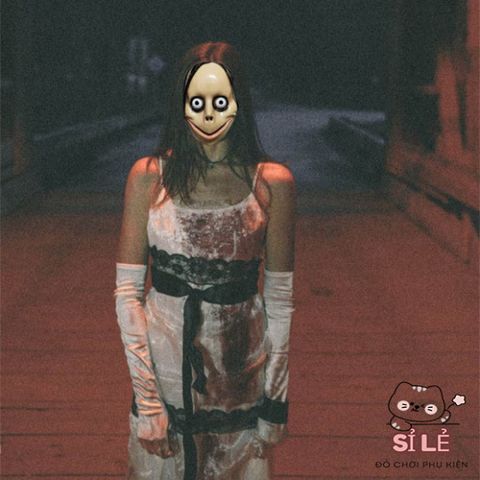 Mặt Nạ Kinh Dị Halloween Momo - Phụ Kiện Hóa Trang Độc Đáo Cho Tiệc Halloween và Lễ Hội, Vùng Đất Bóng Tối Rùng Rợn