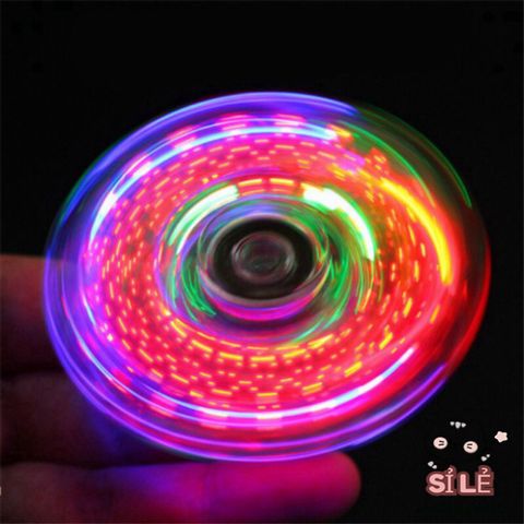 Đèn LED Fidget Spinner Đổi Màu Rực Rỡ - Đồ Chơi Giải Trí Thư Giãn Với 16 Ánh Sáng Độc Đáo Cho Trẻ Em