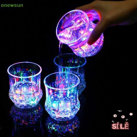 Cốc Nhấp Nháy LED Onewsun - Cốc Thủy Tinh Tự Động Phát Sáng Khi Rót Nước, Hoàn Hảo Cho Bữa Tiệc và Quán Bar