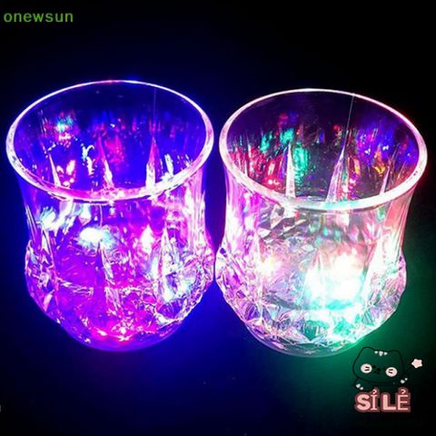 Cốc Nhấp Nháy LED Onewsun - Cốc Thủy Tinh Tự Động Phát Sáng Khi Rót Nước, Hoàn Hảo Cho Bữa Tiệc và Quán Bar