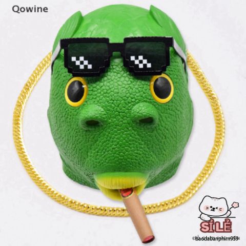Mặt Nạ Đầu Cá Xanh Sáng Tạo - Phụ Kiện Hóa Trang Halloween Cho Nam Nữ, Thích Hợp Dùng Trong Tiệc Tùng