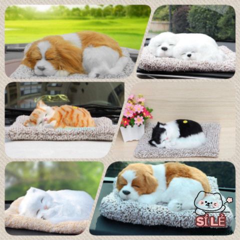 Giá Đỡ Xe Hình Chó Mèo Bằng Than Hoạt Tính - Trang Trí Ô Tô, Bàn Làm Việc, Khử Mùi Không Khí, Quà Tặng Dễ Thương cho Trẻ Em