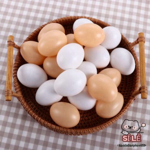 Bộ 10 Trứng Giả Mô Phỏng Gia Cầm Hatching - Đồ Chơi Sáng Tạo cho Trẻ Em, Trứng Phục Sinh Trang Trí Tiệc Lễ