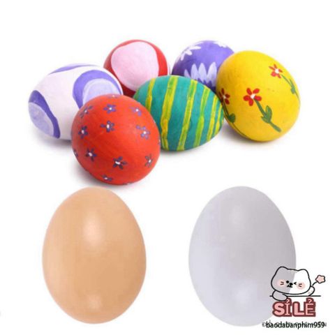Bộ 10 Trứng Giả Mô Phỏng Gia Cầm Hatching - Đồ Chơi Sáng Tạo cho Trẻ Em, Trứng Phục Sinh Trang Trí Tiệc Lễ