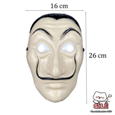 Mặt Nạ Dali Halloween - Phụ Kiện Cosplay La Casa de Papel - Quà Tặng Độc Đáo cho Người Hâm Mộ Bộ Phim Tiếng Tăm
