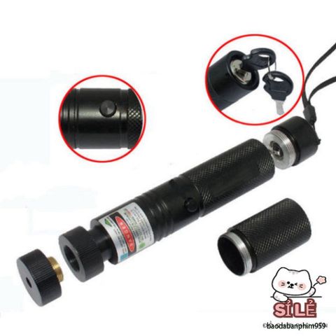Bút Laser 303 532nm Điều Chỉnh Tiêu Điểm Màu Xanh Lá Cây - Con Trỏ Laser Mạnh Mẽ Dùng Cho Săn Bắn và Thuyết Trình