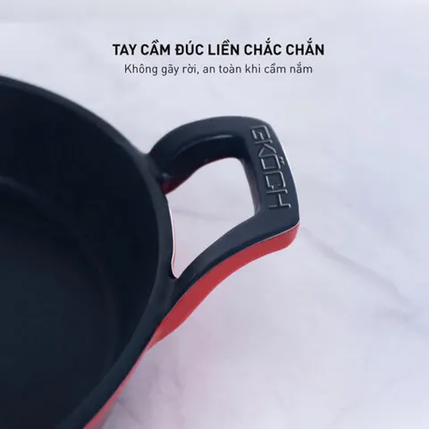 Chảo Gang Đúc GKÖCH 24cm - Chảo Chống Dính An Toàn, Độ Bền Cao, Phù Hợp Mọi Loại Bếp - Dụng Cụ Nấu Ăn Đa Năng
