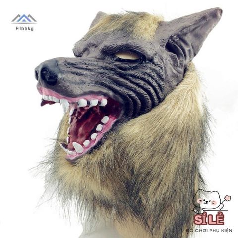 Mặt Nạ Đầu Sói Halloween với Găng Tay Cospaly Đáng Sợ - Phụ Kiện Hóa Trang Độc Đáo cho Tiệc và Lễ Hội