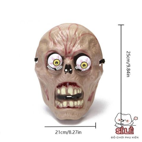 Mặt Nạ Đầu Lâu QINMBOOKS - Mặt Nạ Halloween Đáng Sợ 3D Thực Tế, Quà Tặng Hóa Trang Ma, Zombine, Cosplay Chú Hề Joker