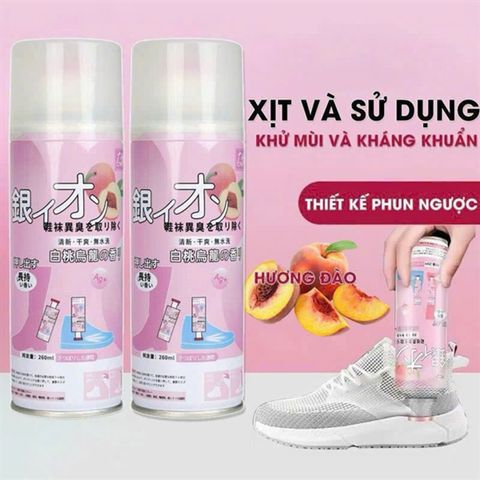 Chai Xịt Khử Mùi Chống Khuẩn Giày 1CK106710 – Tiêu Diệt Nấm Mốc Hiệu Quả, An Toàn Cho Da, Tiện Lợi Dùng Hàng Ngày