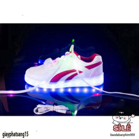 Giày Thể Thao LED Phát Sáng Đa Màu Q.C - Unisex Với 8 Chế Độ Ánh Sáng, Phụ Kiện Tiệc Tùng Độc Đáo và Thời Trang