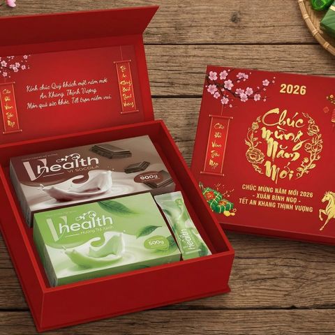 Ngũ Cốc Vị Trà Xanh VHEALTH - Thực Phẩm Bổ Sung Dinh Dưỡng Hỗ Trợ Giảm Cân, Tiêu Hóa & Miễn Dịch - 25g x 20 Gói