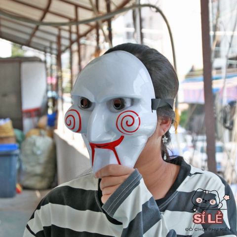 Mặt Nạ Hóa Trang Chainsaw Hacker - Phụ Kiện Halloween Độc Đáo, Nổi Bật và Kinh Dị cho Bữa Tiệc Hóa Trang