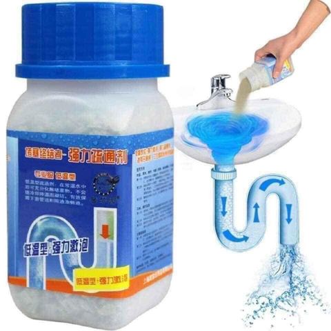 Bột Thông Cống Nghẹt Tiện Lợi 268g - Giải Pháp Đơn Giản, Diệt Khuẩn, Phân Hủy Chất Bẩn Cho Toilet, Nhà Bếp, Phòng Tắm