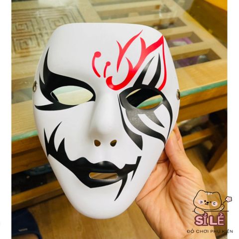 Mặt Nạ Hóa Trang Chú Hề Halloween - Mặt Nạ Cosplay Hacker An Toàn Cho Tiệc Tùng Dịp Halloween và Tết Trung Thu