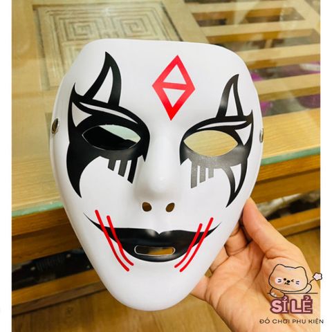 Mặt Nạ Hóa Trang Chú Hề Halloween - Mặt Nạ Cosplay Hacker An Toàn Cho Tiệc Tùng Dịp Halloween và Tết Trung Thu