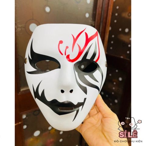 Mặt Nạ Hóa Trang Chú Hề Halloween - Mặt Nạ Cosplay Hacker An Toàn Cho Tiệc Tùng Dịp Halloween và Tết Trung Thu
