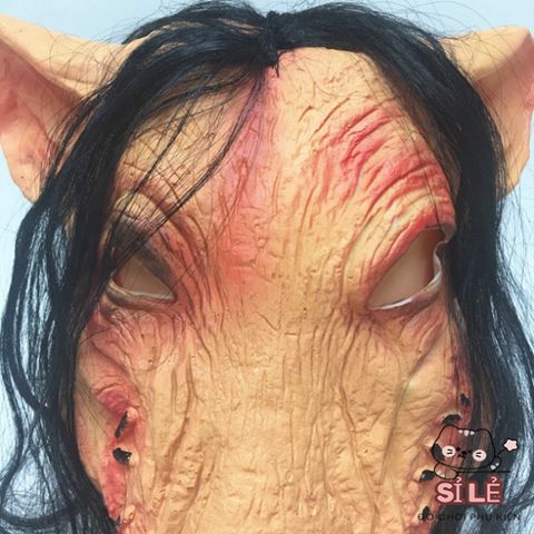 Mặt Nạ Halloween Đầu Lợn Kinh Dị Unisex - Phụ Kiện Hóa Trang Chất Liệu Latex Cao Cấp cho Tiệc Hóa Trang, Halloween, Lễ Hội