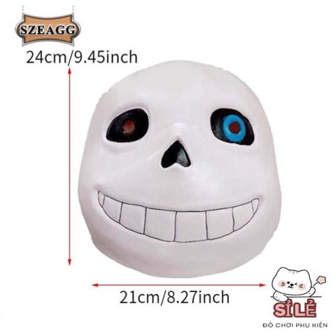 Mặt Nạ Cosplay Undertale Sans - Phụ Kiện Hóa Trang Vừa Vặn, Thích Hợp Cho Halloween và Tiệc Tùng - Độc Đáo và Nghệ Thuật