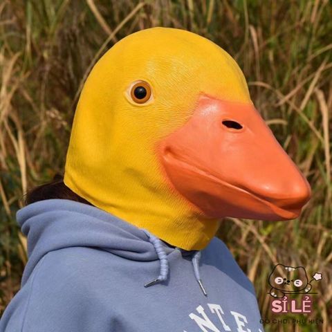 Mặt Nạ Hóa Trang Con Vịt Donald - Đạo Cụ Halloween Funnny Cho Quay Video TikTok - Latex Thiết Kế Sinh Động