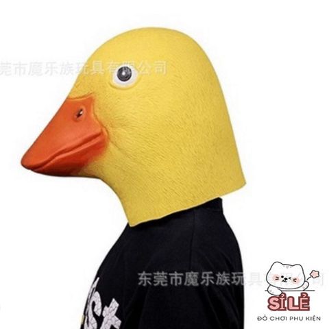 Mặt Nạ Hóa Trang Con Vịt Donald - Đạo Cụ Halloween Funnny Cho Quay Video TikTok - Latex Thiết Kế Sinh Động