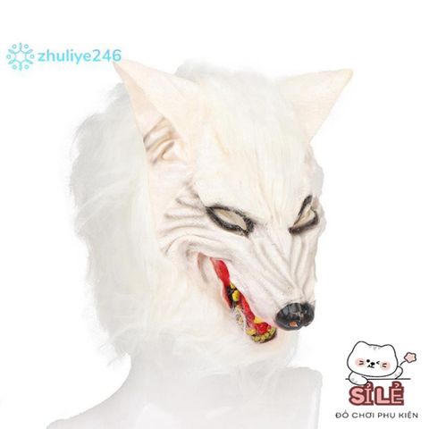 Mặt Nạ Đầu Sói Halloween Kèm Găng Tay - Trang Phục Hóa Trang Đẹp Đáng Sợ Cho Tiệc Cospaly