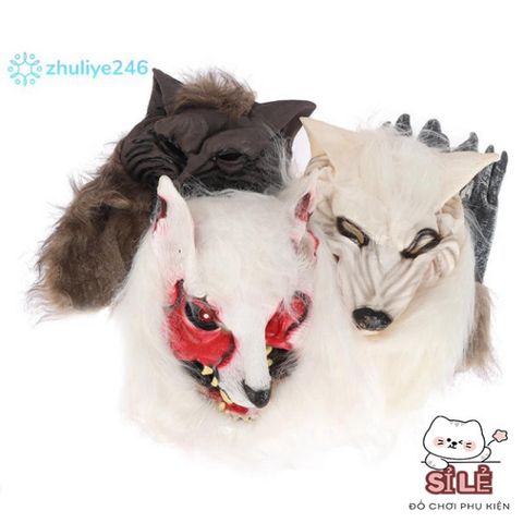 Mặt Nạ Đầu Sói Halloween Kèm Găng Tay - Trang Phục Hóa Trang Đẹp Đáng Sợ Cho Tiệc Cospaly