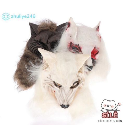 Mặt Nạ Đầu Sói Halloween Kèm Găng Tay - Trang Phục Hóa Trang Đẹp Đáng Sợ Cho Tiệc Cospaly
