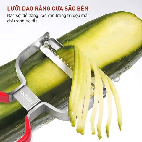 Dao Nạo Rau Củ GKÖCH - Dụng Cụ Bếp Đa Năng Chất Liệu Thép Không Gỉ, Thiết Kế Tối Giản, An Toàn và Dễ Sử Dụng