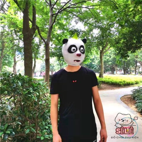Mặt Nạ Gấu Trúc Ngáo Hoá Trang - Đạo Cụ Halloween Độc Đáo Cho Mọi Lứa Tuổi - Thú Vị Cho Tiệc Tùng và Chụp Ảnh