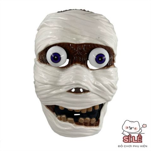 Mặt Nạ Hóa Trang Kinh Dị Đầu Lâu Thây Ma Có Mắt Di Chuyển - Phụ Kiện Halloween Độc Đáo cho Tiệc Chơi và Lễ Hội