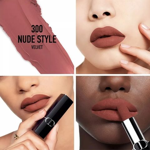 Son Dior Rouge Couture Floral Velvet Lipstick 300 - Màu Hồng Nâu Đất Sang Trọng - Son Chính Hãng Từ Pháp, Quà Tặng Tuyệt Vời Cho Phái Đẹp