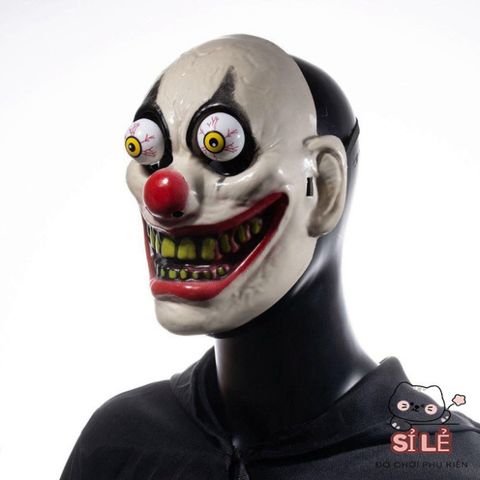 Mặt Nạ Đầu Lâu HEALMEYOU - Phụ Kiện Hóa Trang Ma Quái cho Halloween, Cosplay Chú Hề Joker và Thây Ma 3D Di Chuyển Mắt