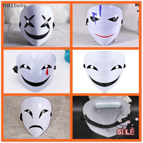 Mặt Nạ Cosplay Anime Đạn Đen - Phụ Kiện Hóa Trang Độc Đáo Thiết Kế Trắng Đen Dành Cho Lễ Hội và Sự Kiện Cosplay