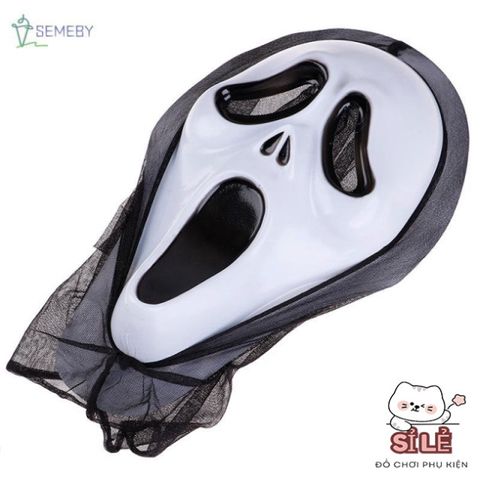 Mặt Nạ Halloween Ma Quái + Váy Máu Độc Đáo - Trang Phục Tiệc Hóa Trang Hoàn Hảo, Phụ Kiện Cosplay Sáng Tạo