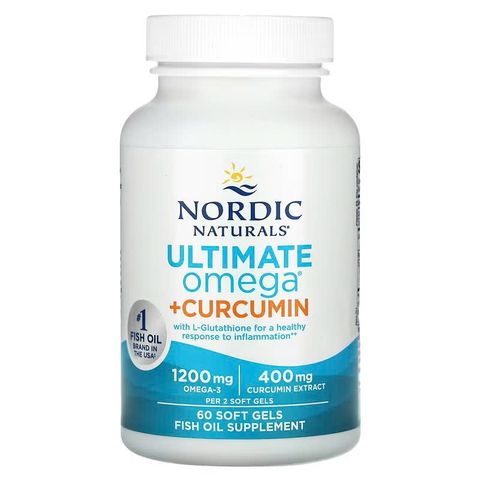 Viên uống Nordic Naturals Ultimate Omega + Curcumin 60 viên – Hỗ trợ tim mạch, xương khớp, chống viêm hiệu quả