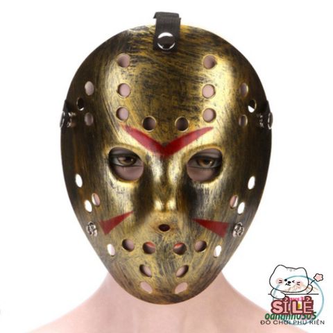Mặt Nạ Cosplay Jason Voorhees Bằng Nhựa - Phụ Kiện Halloween Chất Lượng Cao Cho Tiệc Hóa Trang Kinh Dị