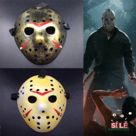 Mặt Nạ Cosplay Jason Voorhees Bằng Nhựa - Phụ Kiện Halloween Chất Lượng Cao Cho Tiệc Hóa Trang Kinh Dị