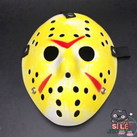 Mặt Nạ Cosplay Jason Voorhees Bằng Nhựa - Phụ Kiện Halloween Chất Lượng Cao Cho Tiệc Hóa Trang Kinh Dị